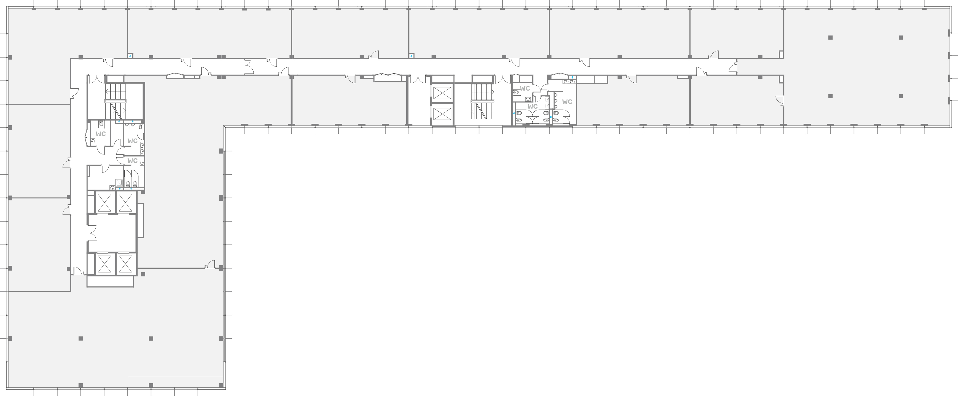 Офис 1165.4 м² — план этажа