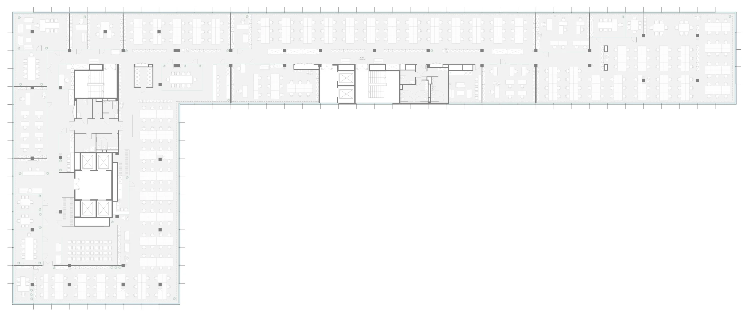 Офис 2157.97 м² — планировка