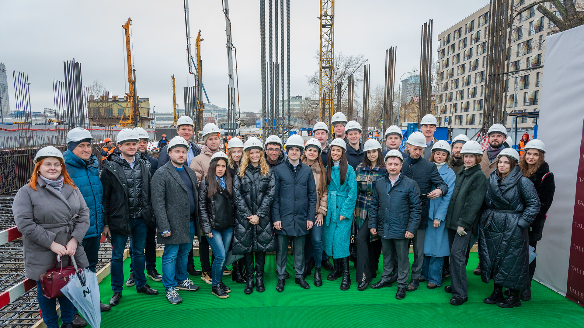 Первый куб бетона заложен в основание бизнес-пространства ТАЛЛЕР в Павелецком деловом районе